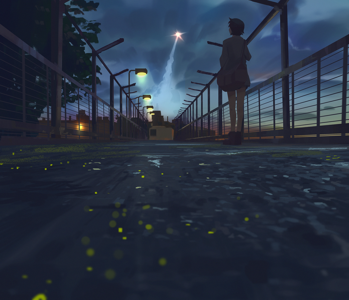 This is a pixiv picture whose title is 5 centimeters per second.