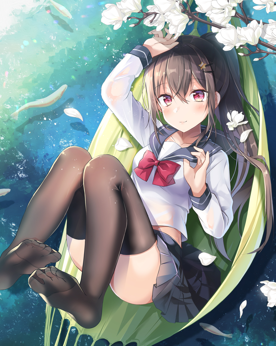 This is a pixiv picture whose title is 「ずっとこうしてたいね」.