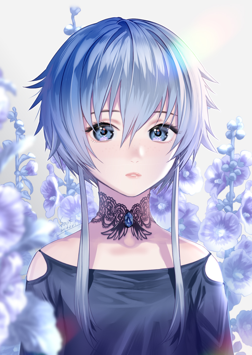 This is a pixiv picture whose title is 蒼のシアーシャ.