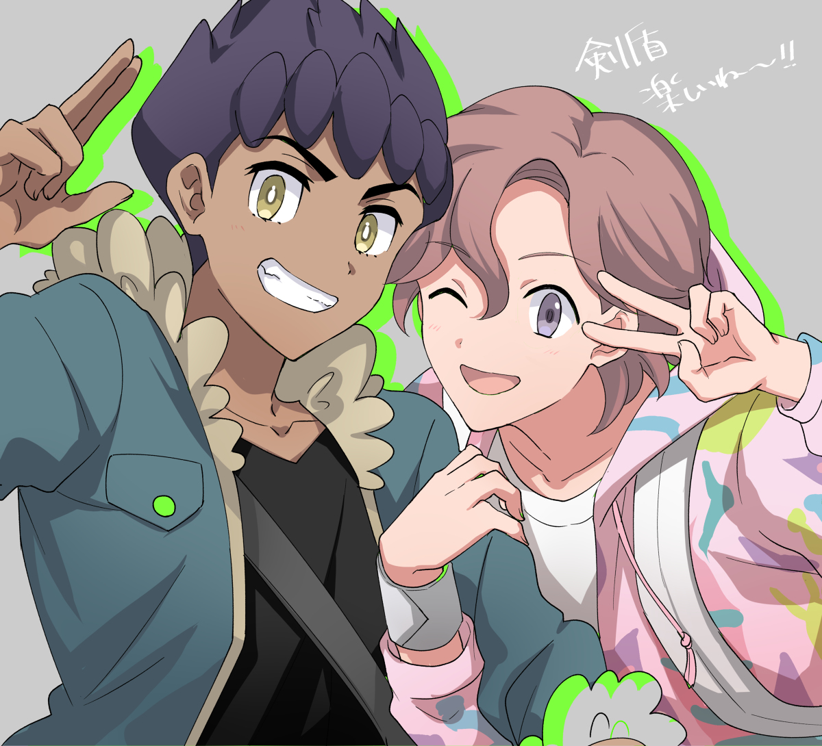 This is a pixiv picture whose title is ホプ主.