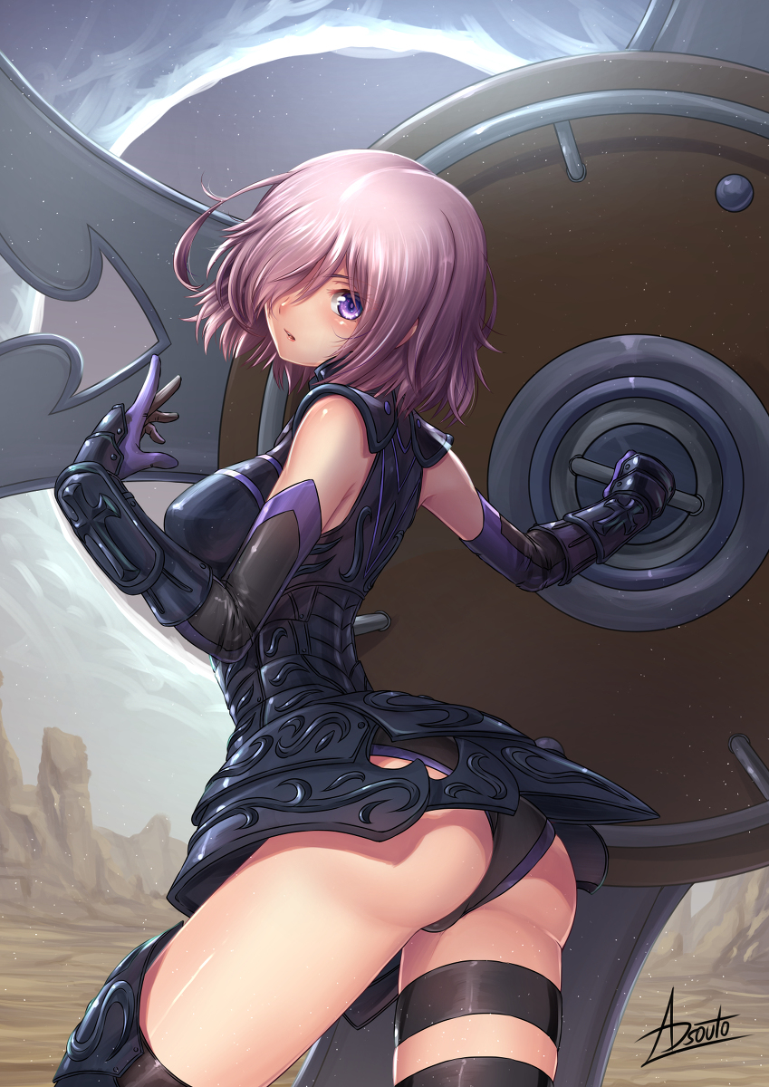 This is a pixiv picture whose title is Mash Kyrielight.