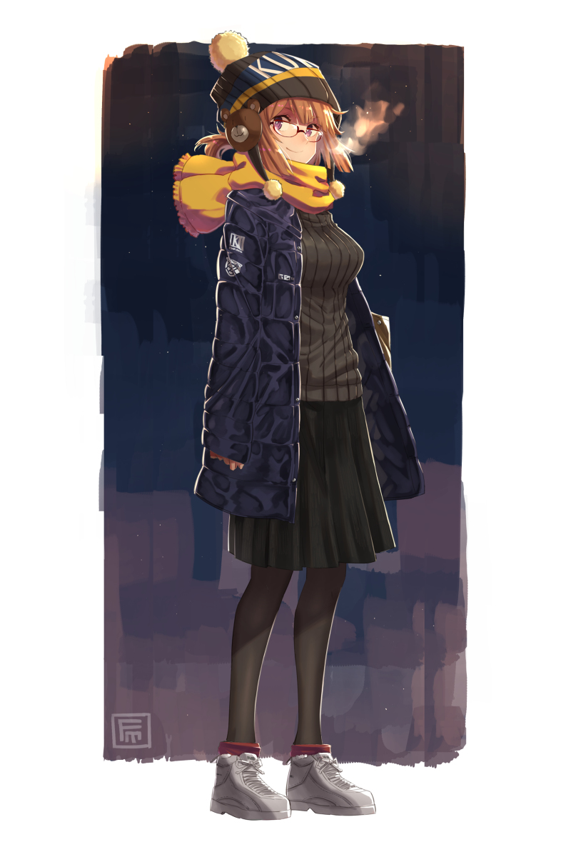 This is a pixiv picture whose title is 冬のグリズリー.