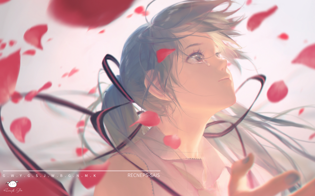 This is a pixiv picture whose title is 歌に形はないけれど.