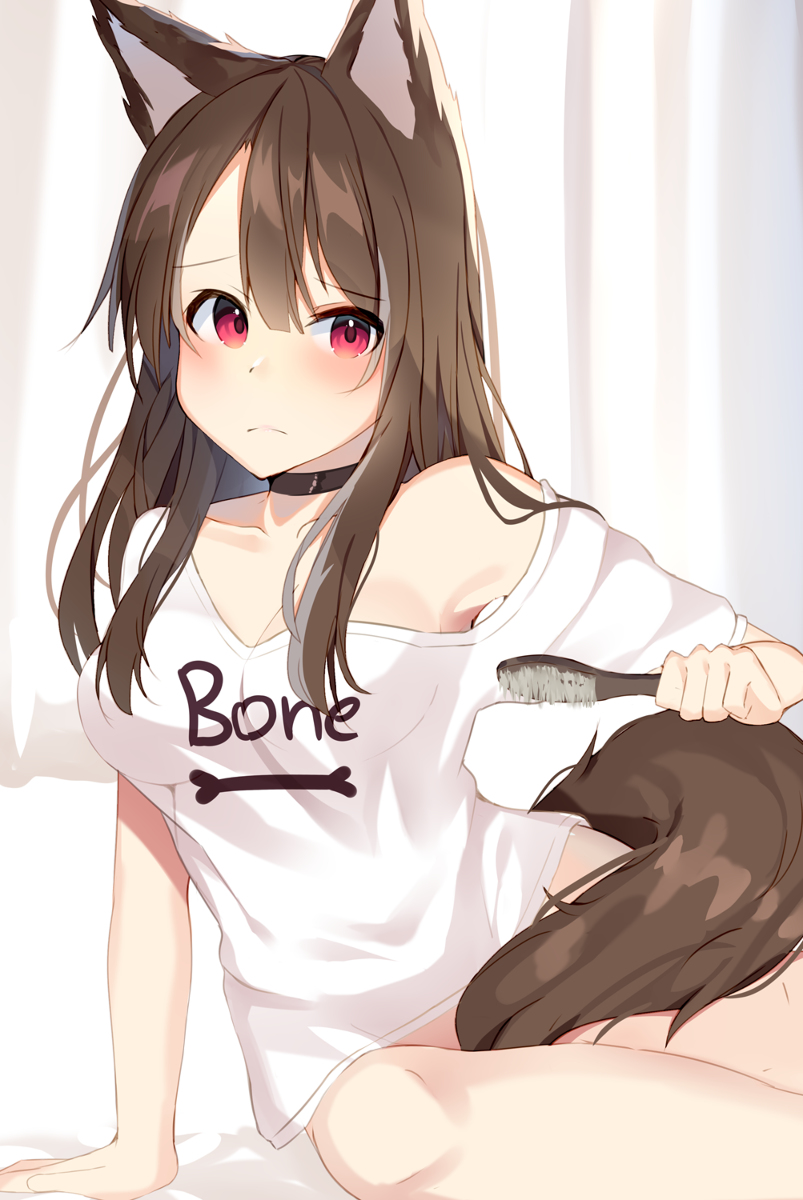 This is a pixiv picture whose title is 朝のブラッシング.