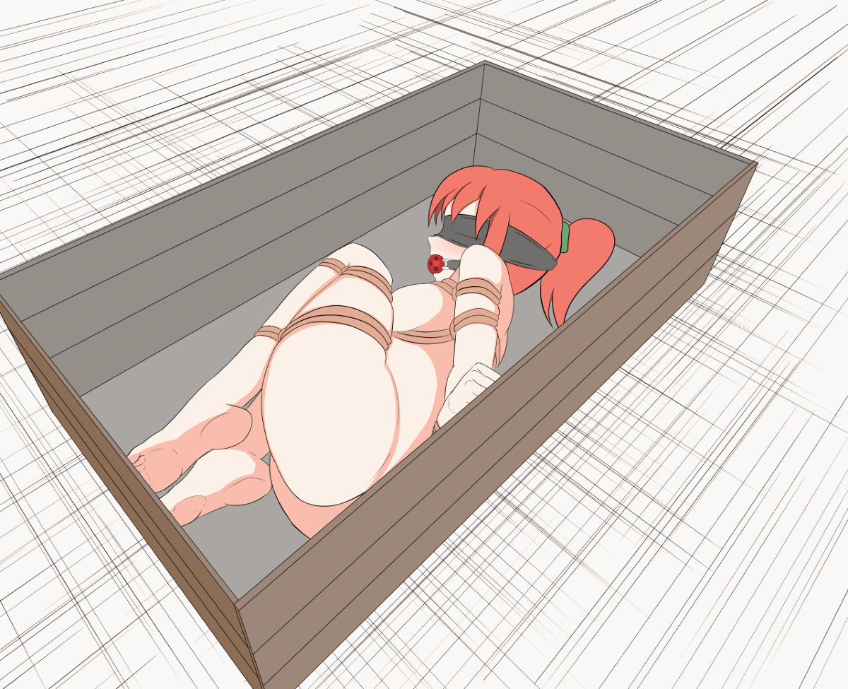 This is a pixiv picture whose title is Shina in the Box.