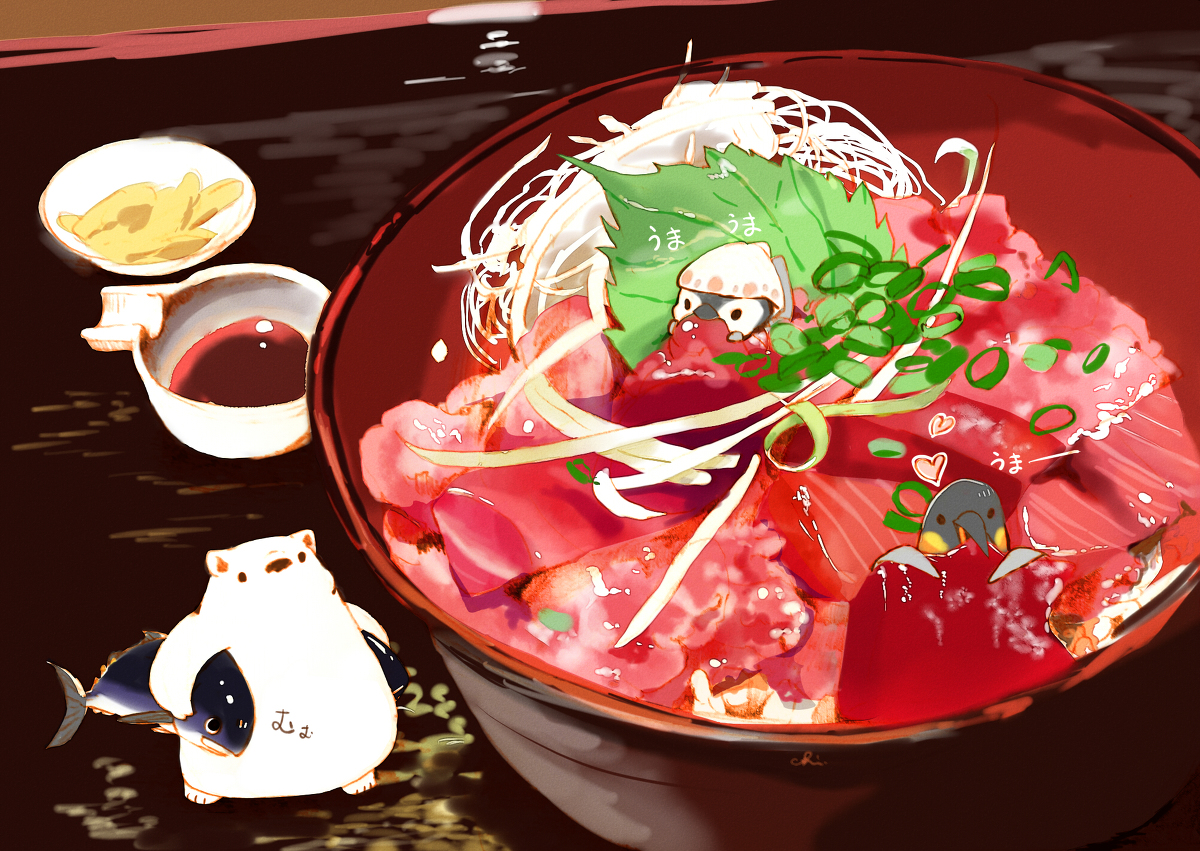 This is a pixiv picture whose title is 海鮮丼.