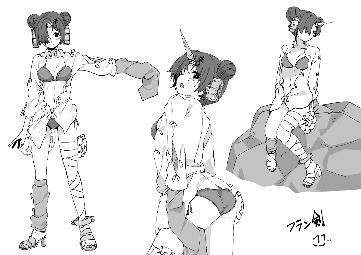 This is a pixiv picture whose title is フラン(セイバー)の練習絵【FGO】.