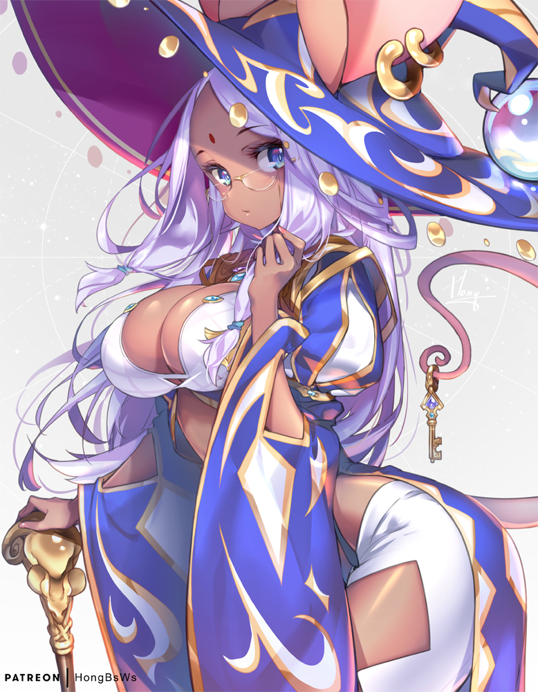 This is a pixiv picture whose title is ねずみ女巫.