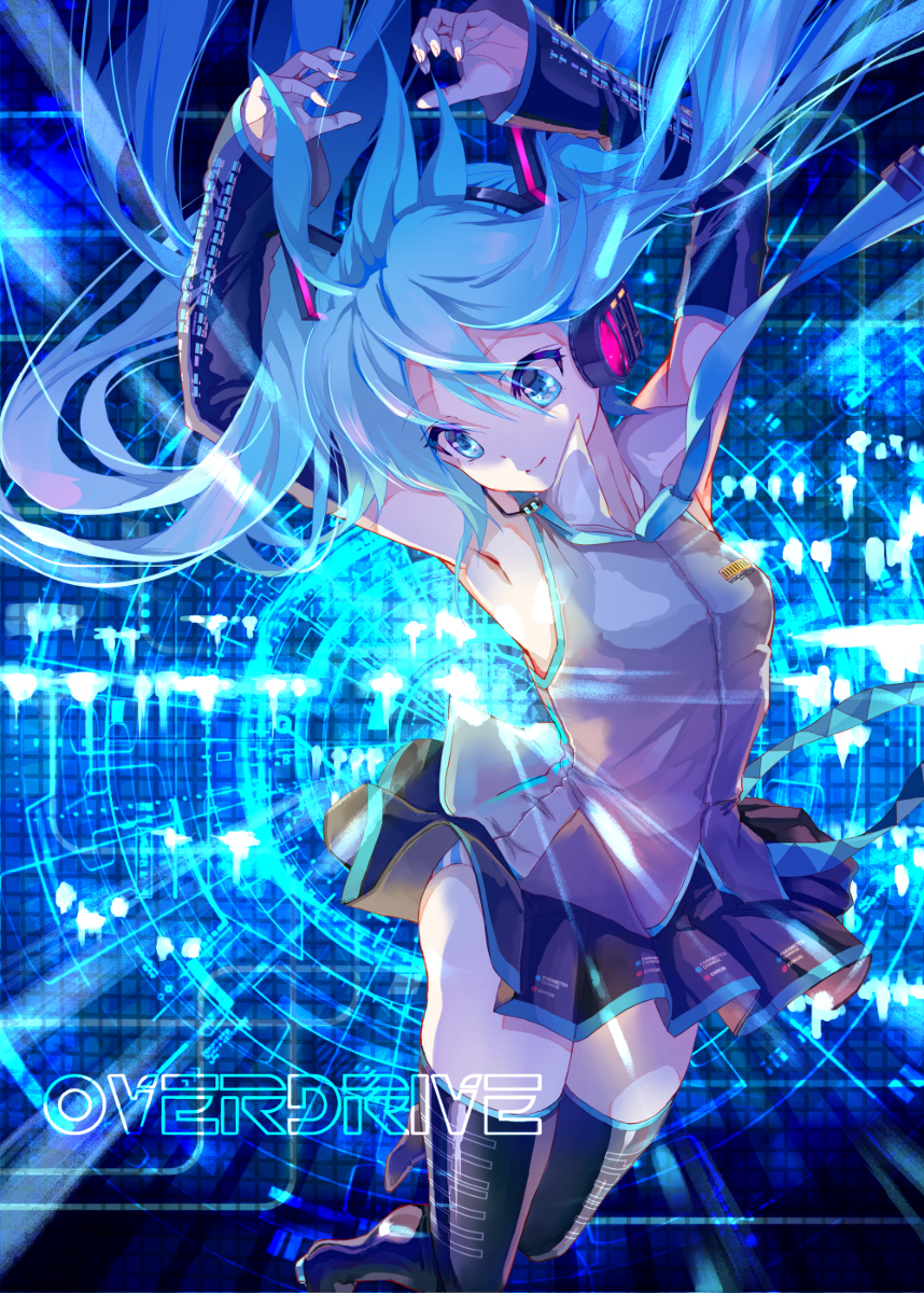 This is a pixiv picture whose title is overdrive.