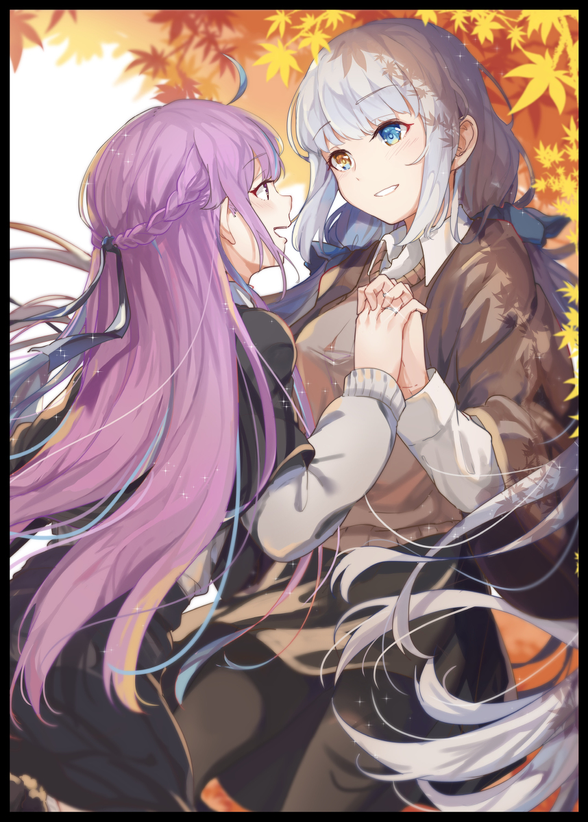 This is a pixiv picture whose title is 秋遊.