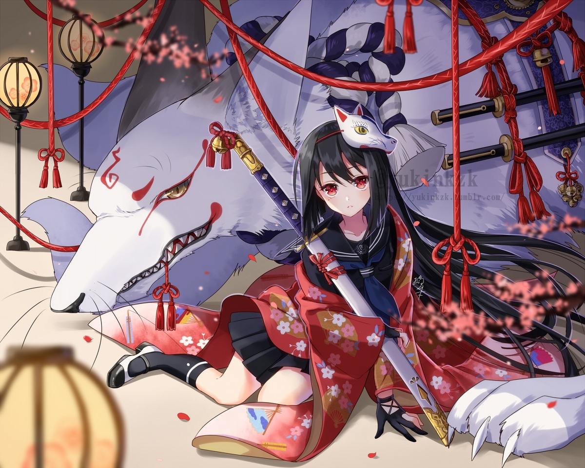 This is a pixiv picture whose title is 花おぼろ.