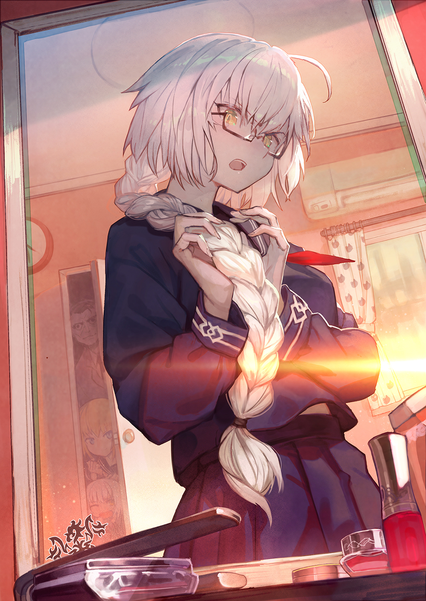 This is a pixiv picture whose title is 聖女な家庭.