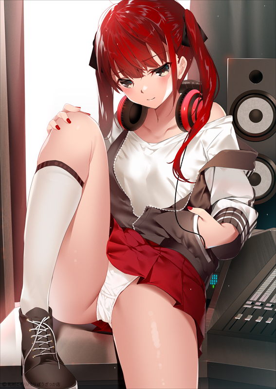 This is a pixiv picture whose title is スカジャン娘.