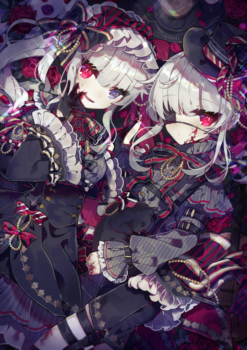 This is a pixiv picture whose title is 双子の吸血鬼.