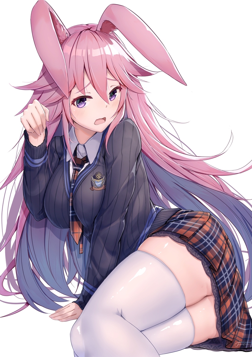 This is a pixiv picture whose title is ～桜と制服～.
