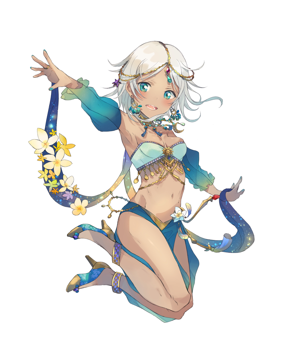 This is a pixiv picture whose title is 褐色っ娘.