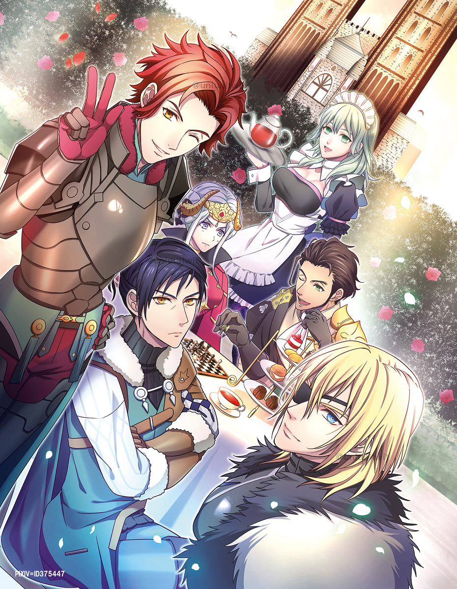 This is a pixiv picture whose title is [先生と支援S+2]表紙イラスト.