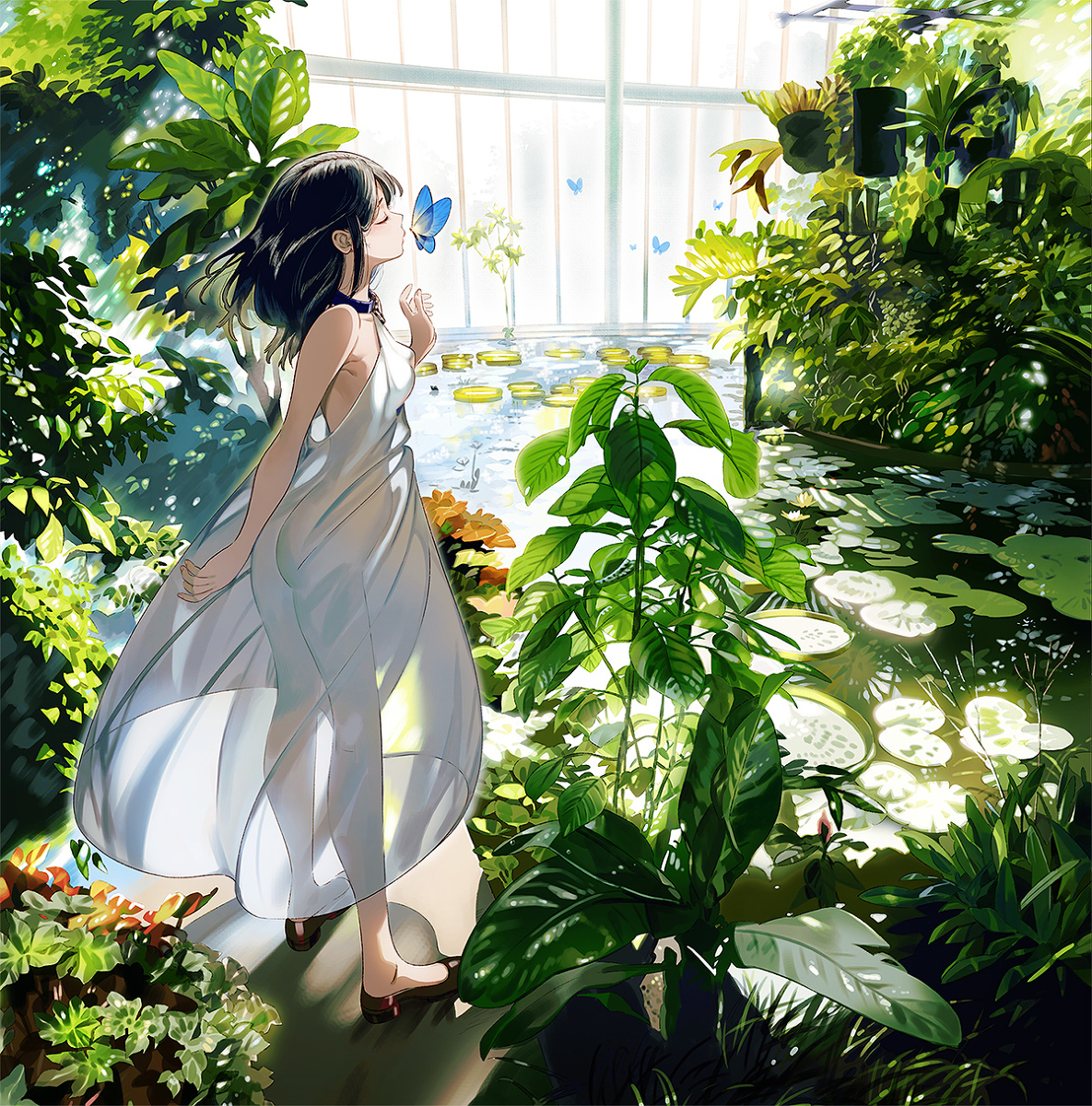 This is a pixiv picture whose title is 大温室.