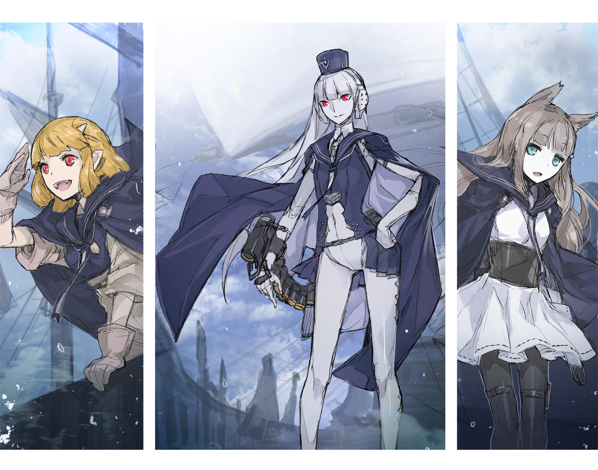 This is a pixiv picture whose title is 【PFAOS】新大陸へ！【シルバーセイル】.