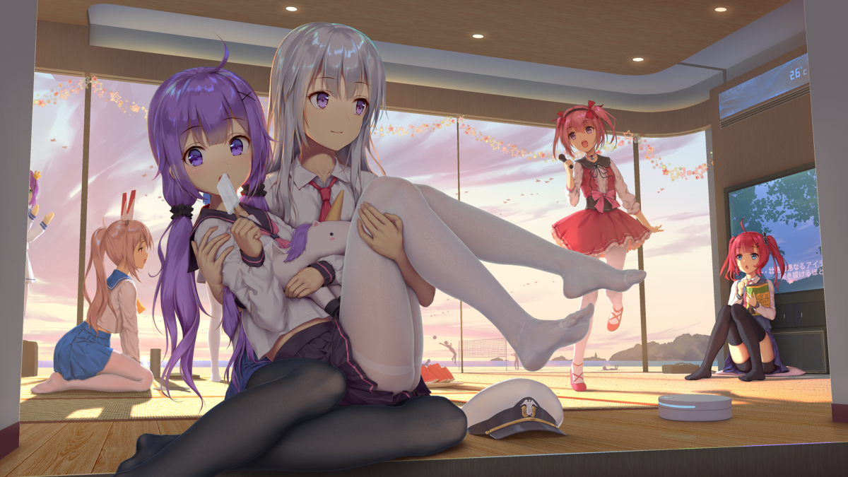 This is a pixiv picture whose title is カンセンたちの休日.
