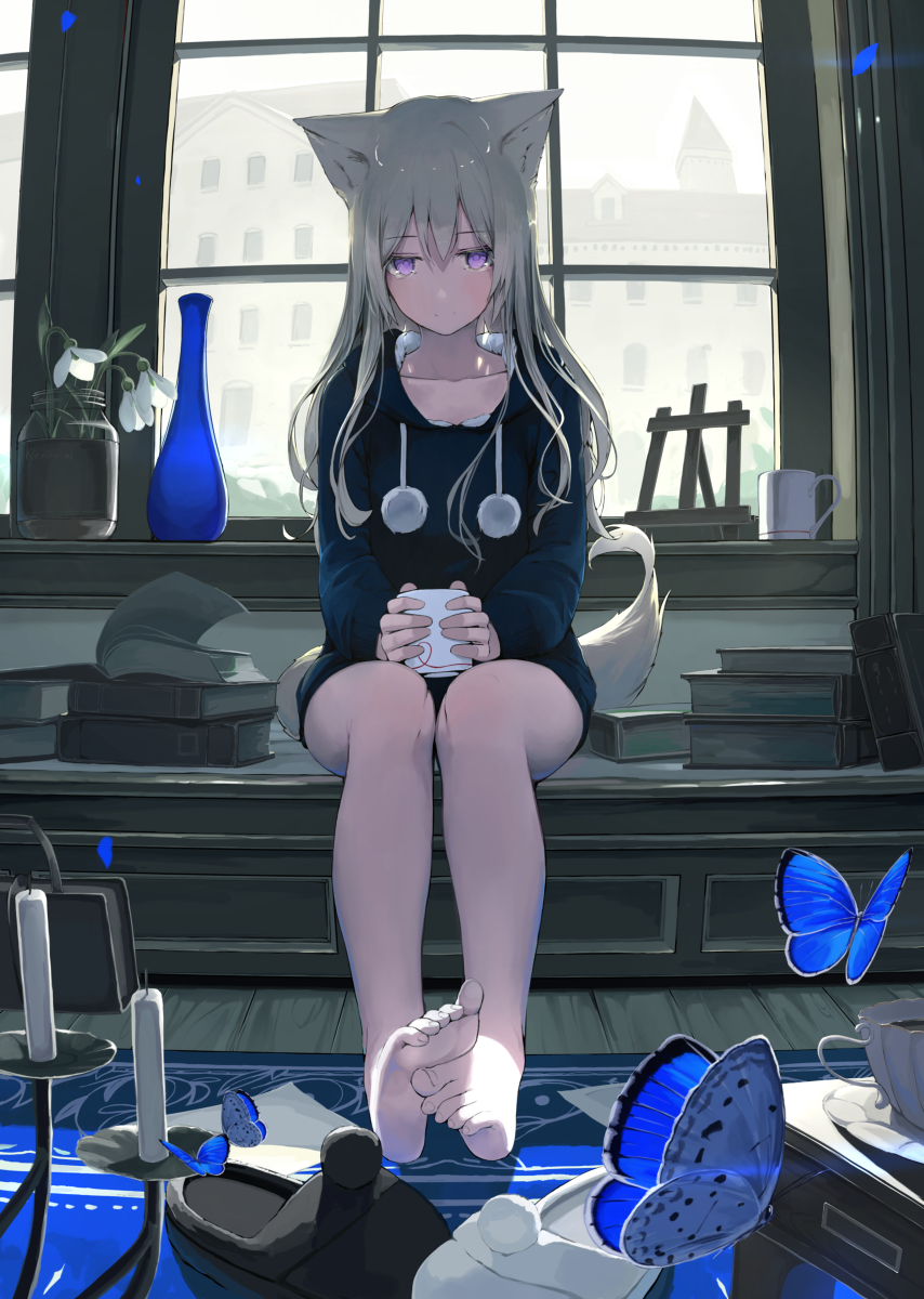 This is a pixiv picture whose title is ひとりで起きていても朝は来る.