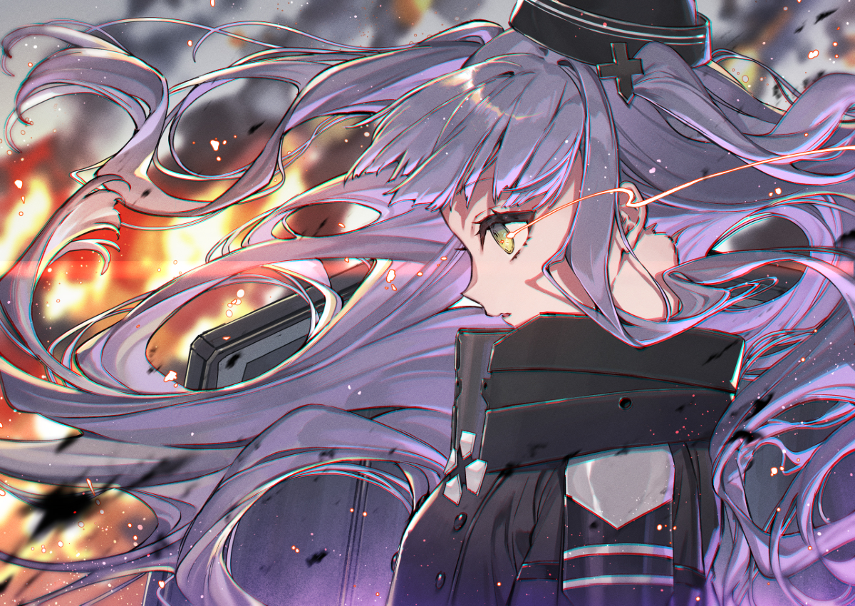 This is a pixiv picture whose title is 🔥.