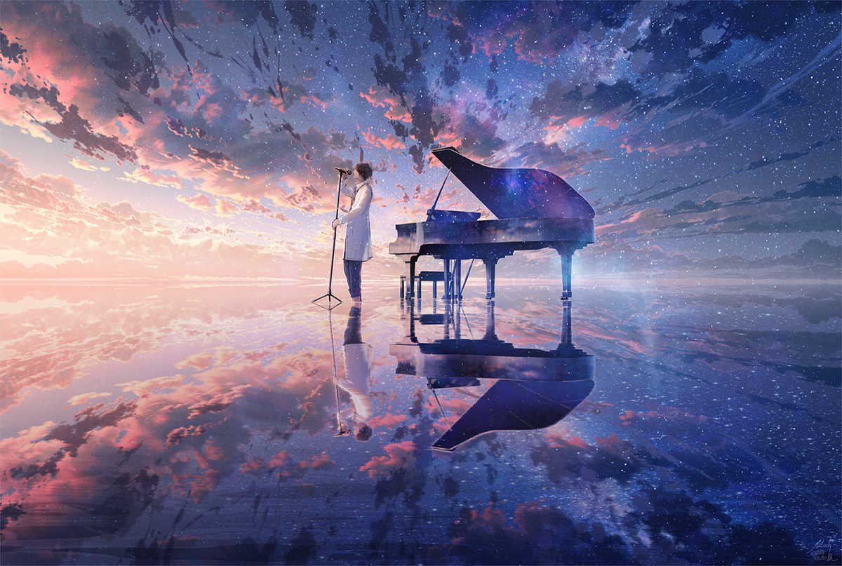 This is a pixiv picture whose title is 君へ.