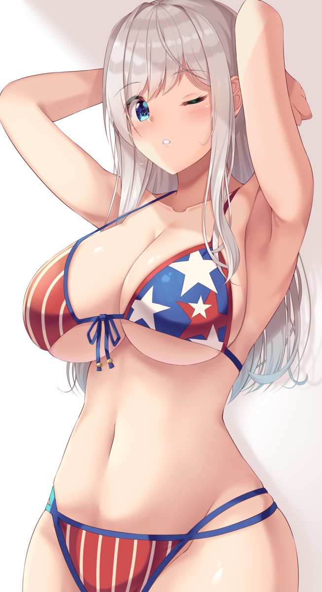This is a pixiv picture whose title is 水着武蔵ちゃん.