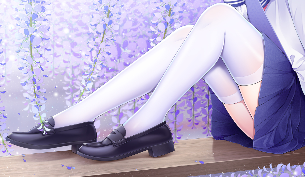 This is a pixiv picture whose title is 花树下.