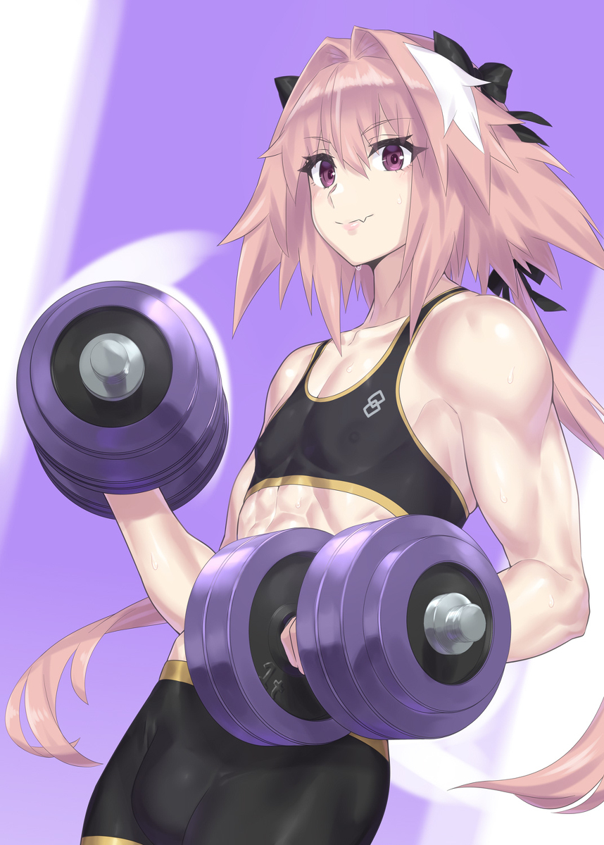 This is a pixiv picture whose title is ダンベルフォくん.