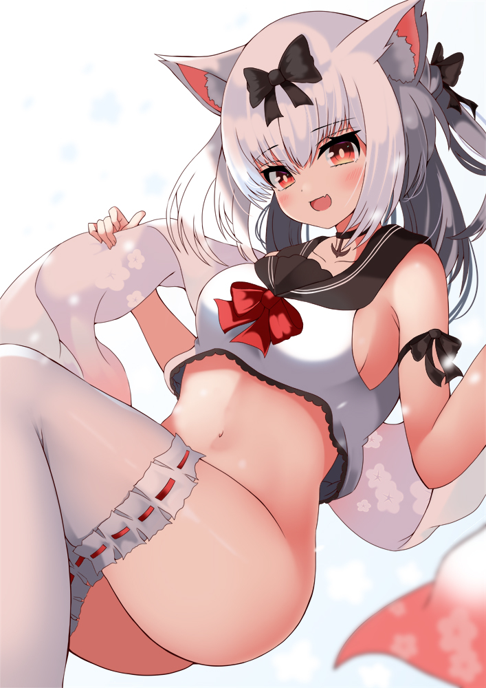 This is a pixiv picture whose title is 雪風.