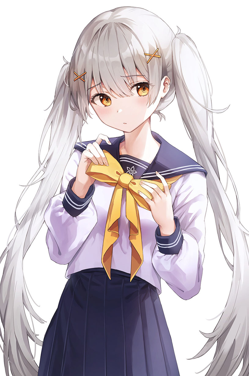 This is a pixiv picture whose title is ツインテール.