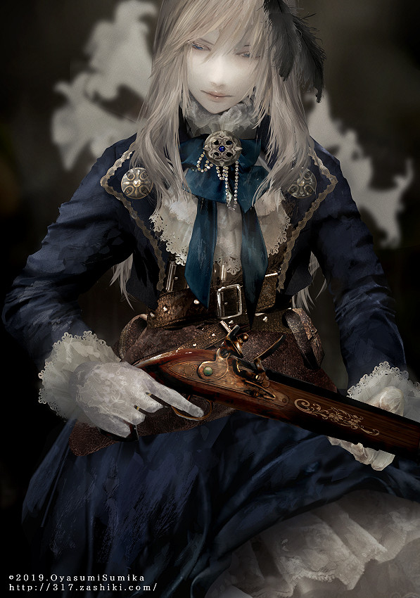 This is a pixiv picture whose title is 亡霊船船長リディムローガ.