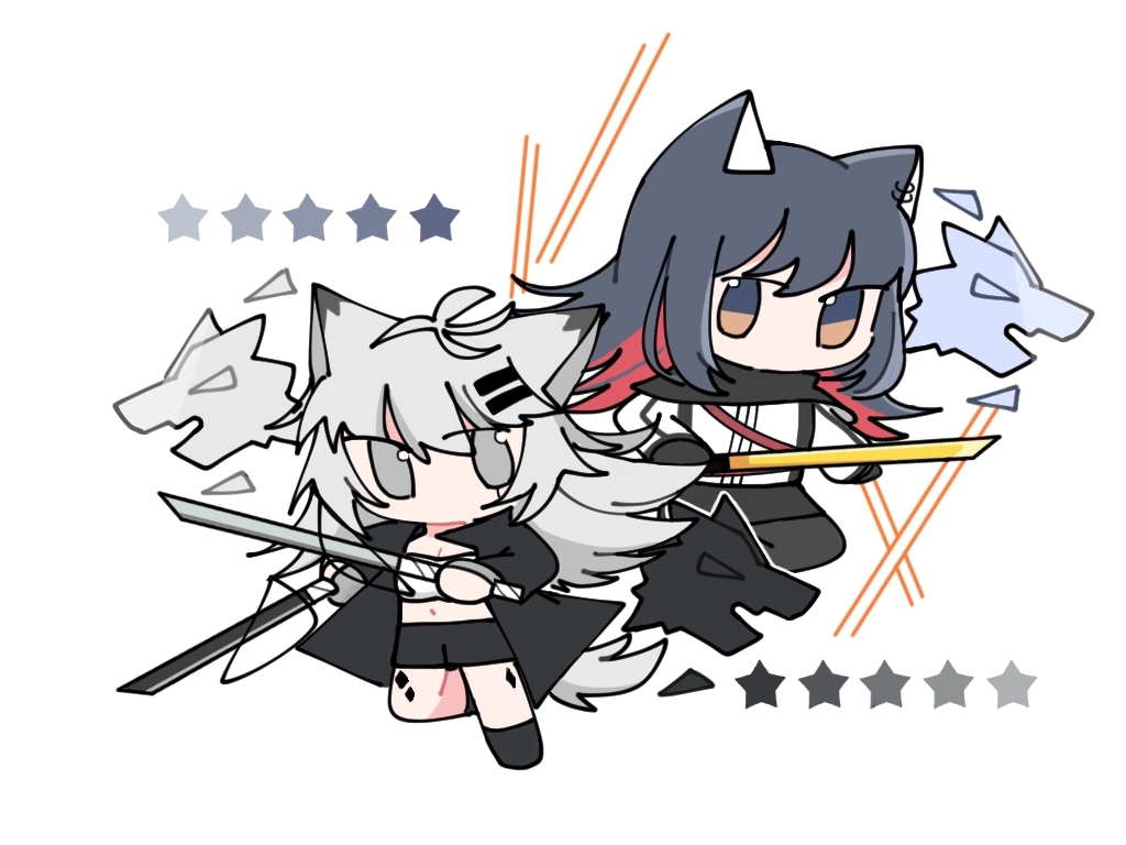 This is a pixiv picture whose title is 想看她们并肩作战的样子.