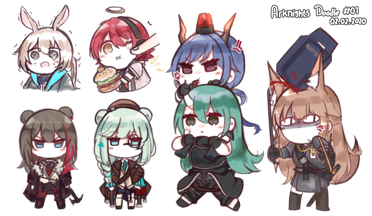 This is a pixiv picture whose title is アークナイツログ１.