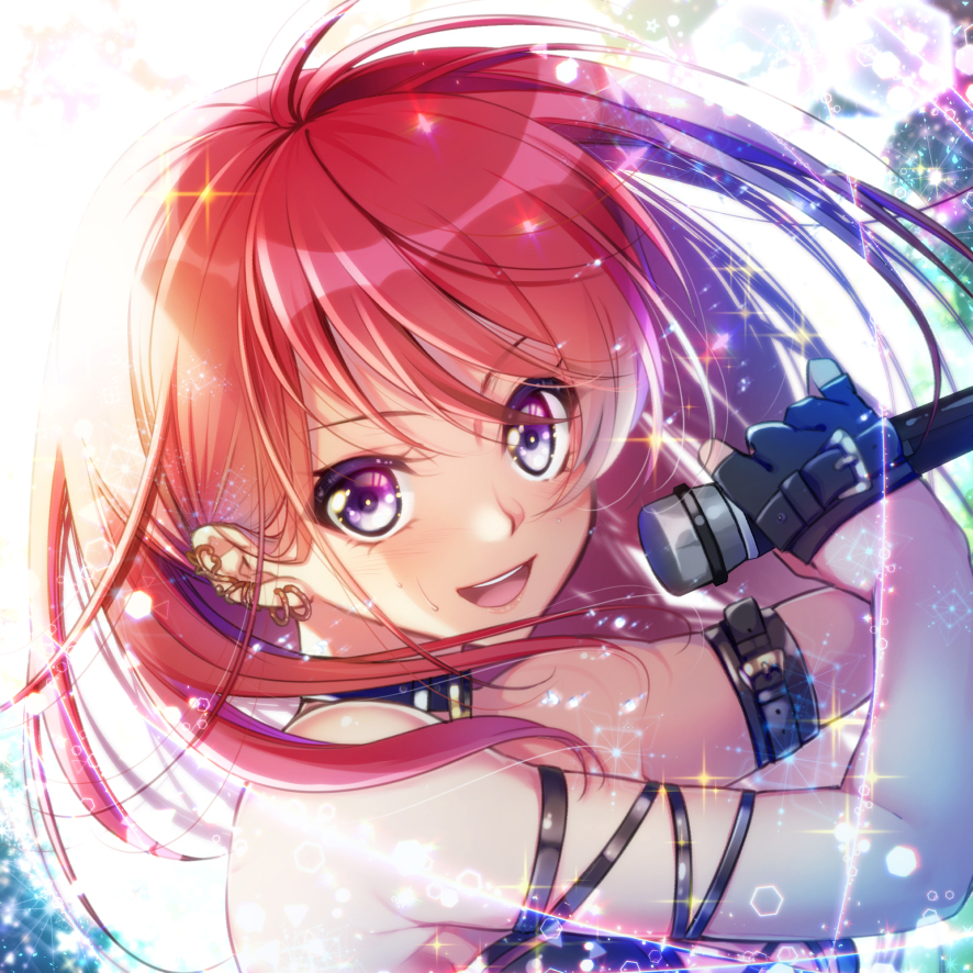 This is a pixiv picture whose title is 歌う女の子.