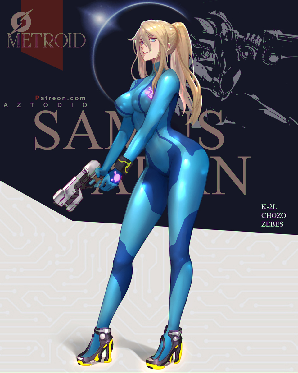 This is a pixiv picture whose title is Samus alt versions - SFW.