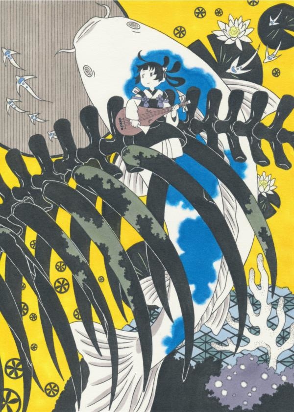 This is a pixiv picture whose title is 黒のあのくだっち.