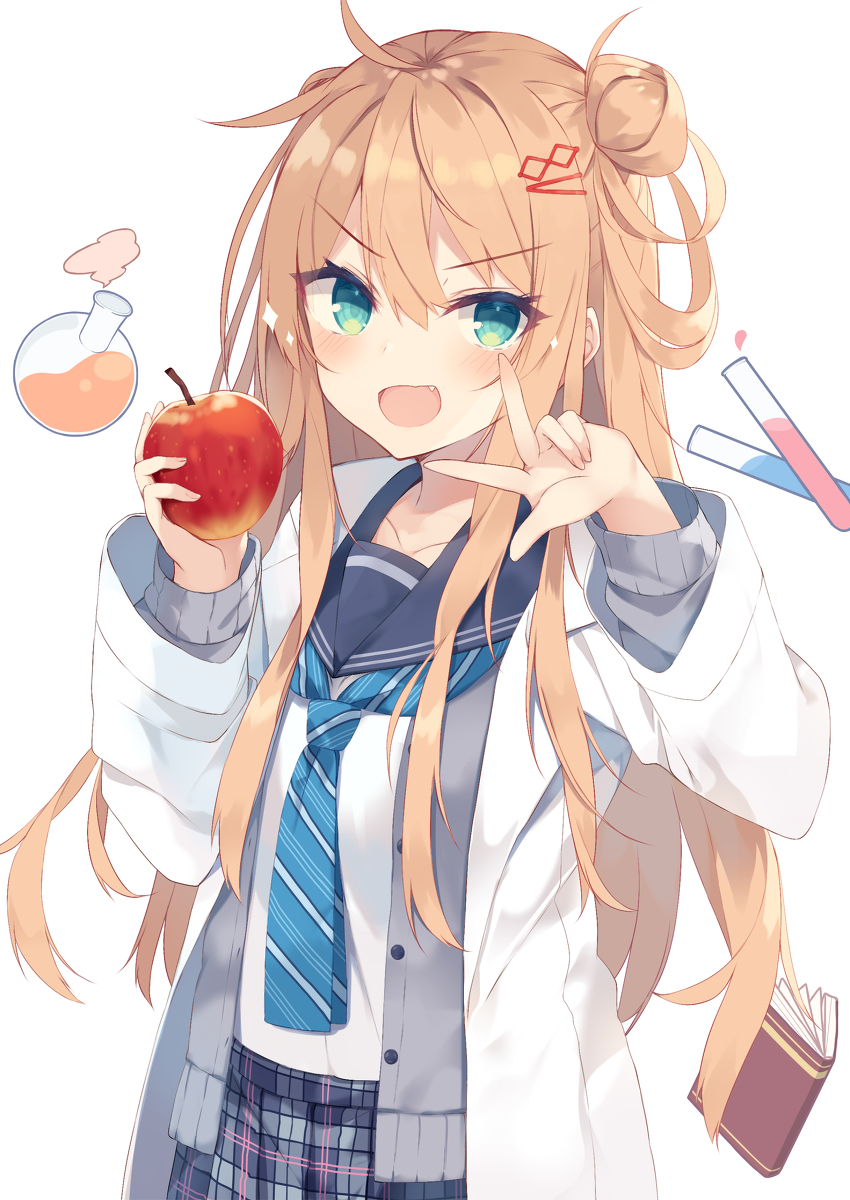 This is a pixiv picture whose title is 科学少女🍎.