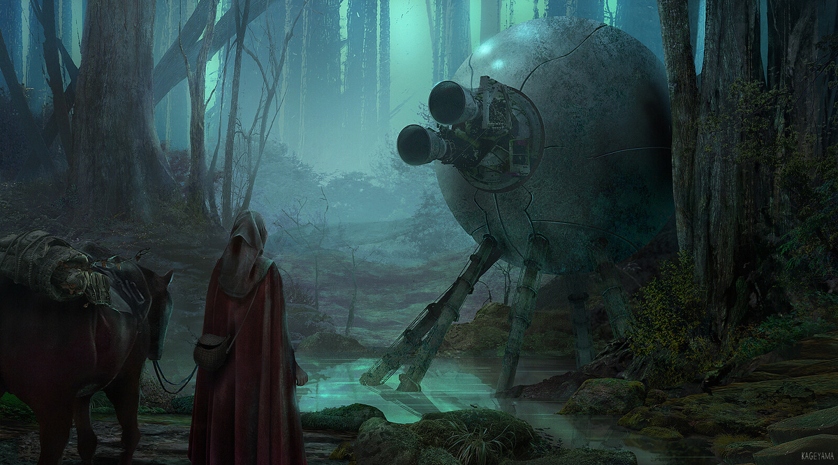 This is a pixiv picture whose title is the forest.