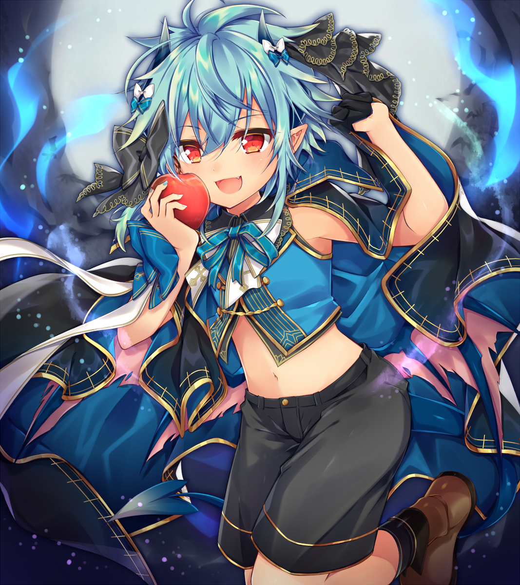 This is a pixiv picture whose title is 吸血ちゃん🍎.