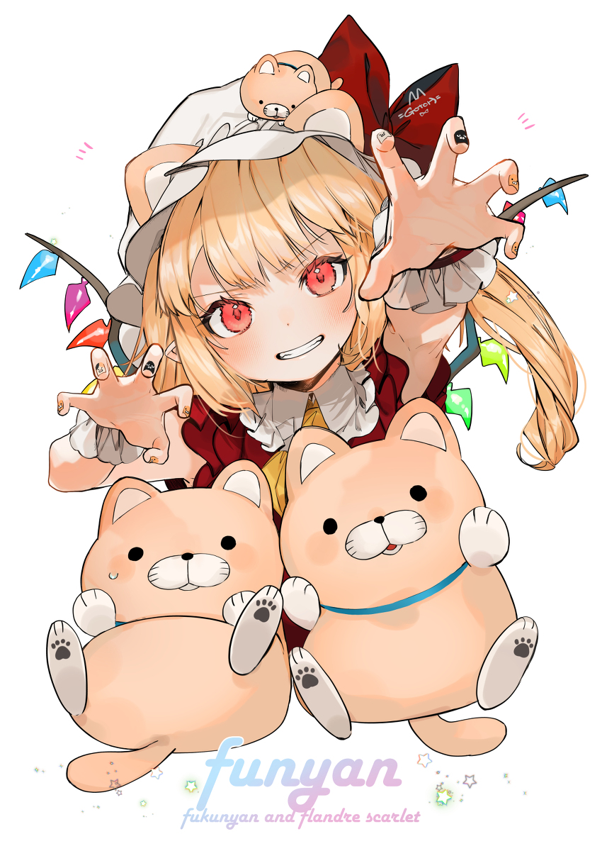 This is a pixiv picture whose title is ふくにゃんとフラン.