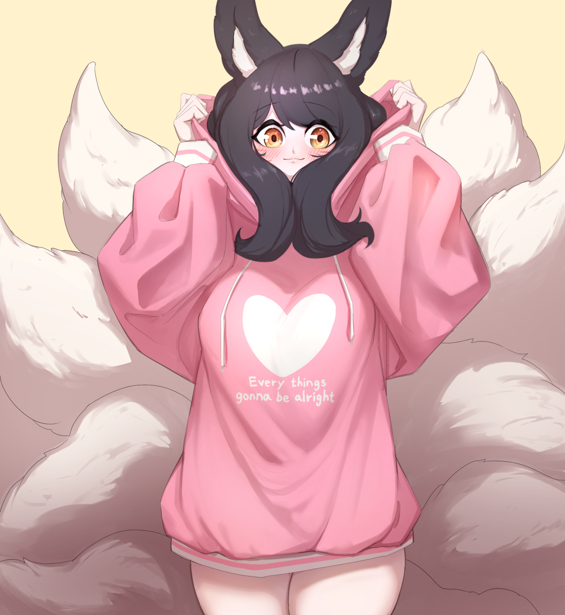 This is a pixiv picture whose title is Ahri.