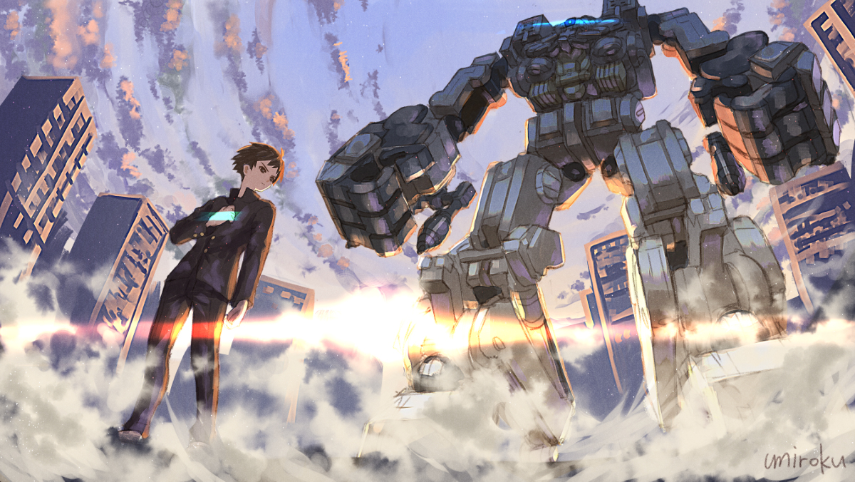 This is a pixiv picture whose title is 十三番機兵、転送.