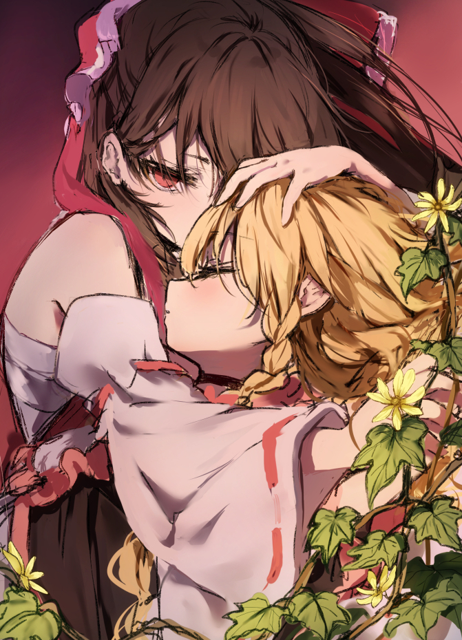 This is a pixiv picture whose title is 『死んでも離れない』.