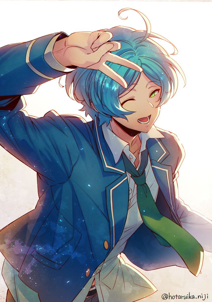 This is a pixiv picture whose title is 【あんさんぶるスターズ！】深海奏汰.