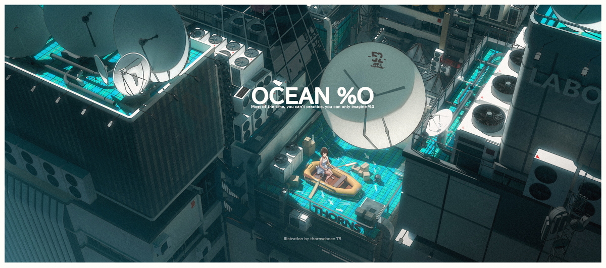 This is a pixiv picture whose title is ocean %0.