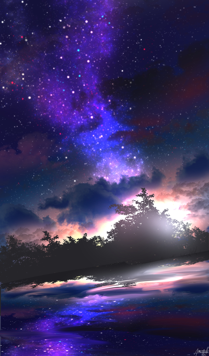 This is a pixiv picture whose title is 望景.