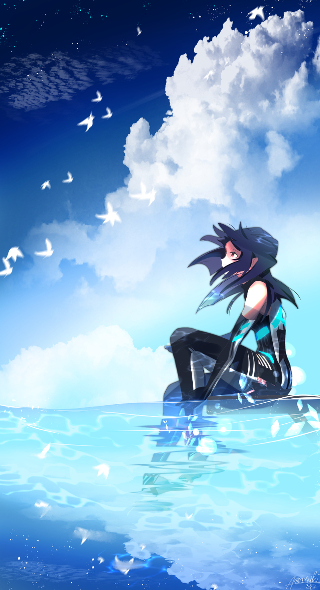 This is a pixiv picture whose title is afterworld.