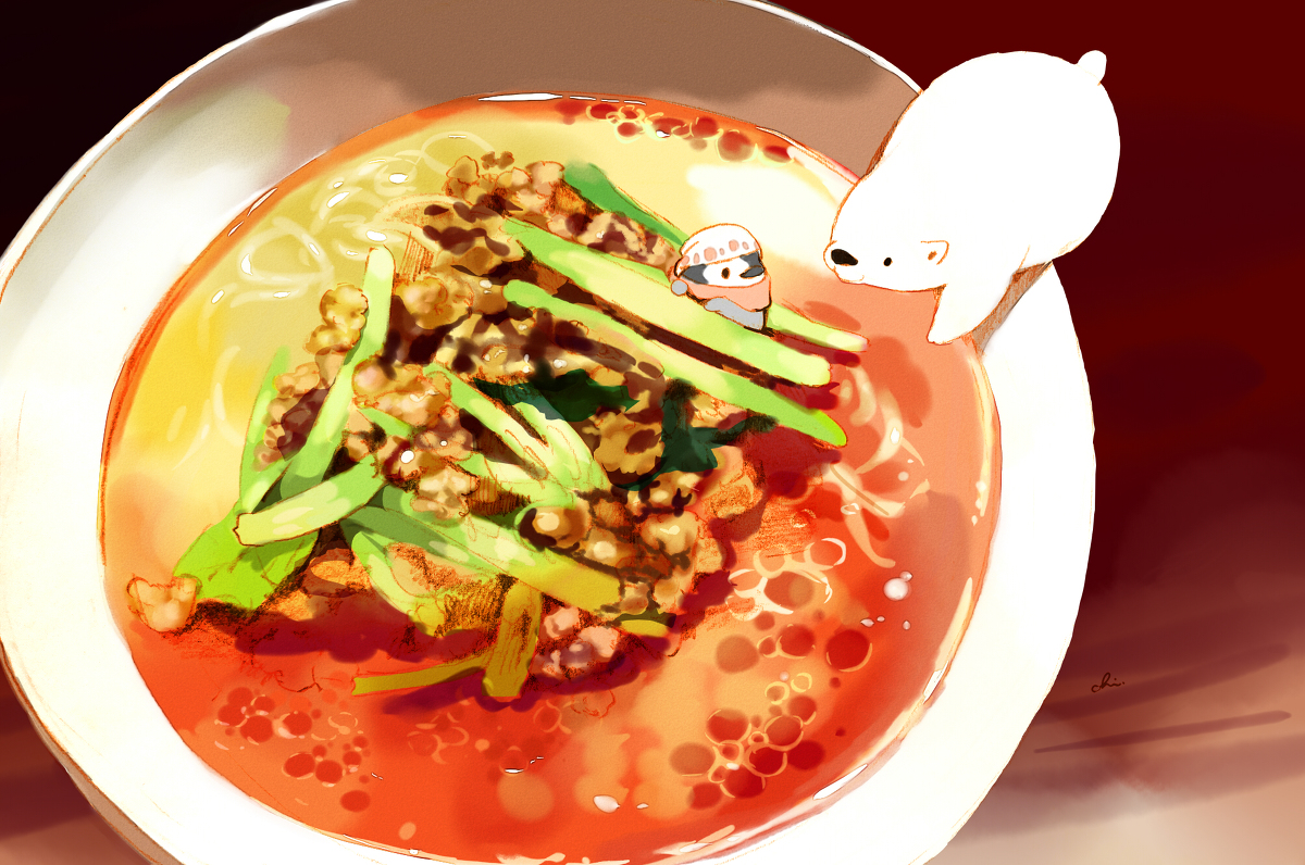 This is a pixiv picture whose title is 担々麺.